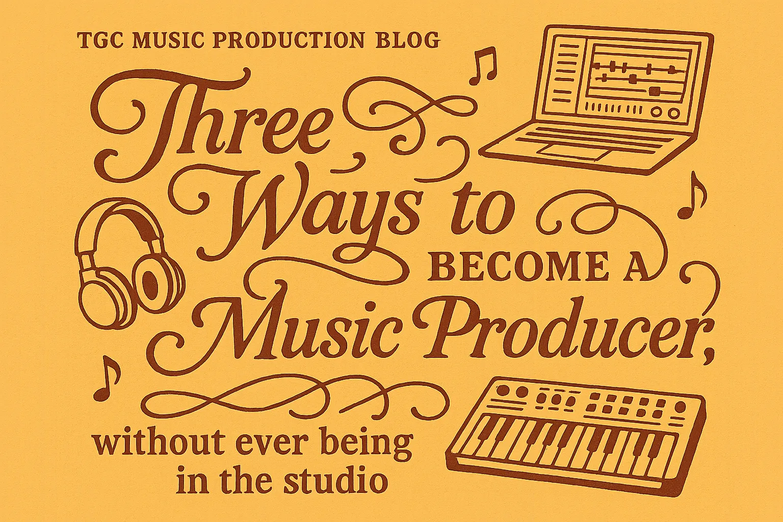 Three Ways to Become a Music Producer, without ever being in the studio…